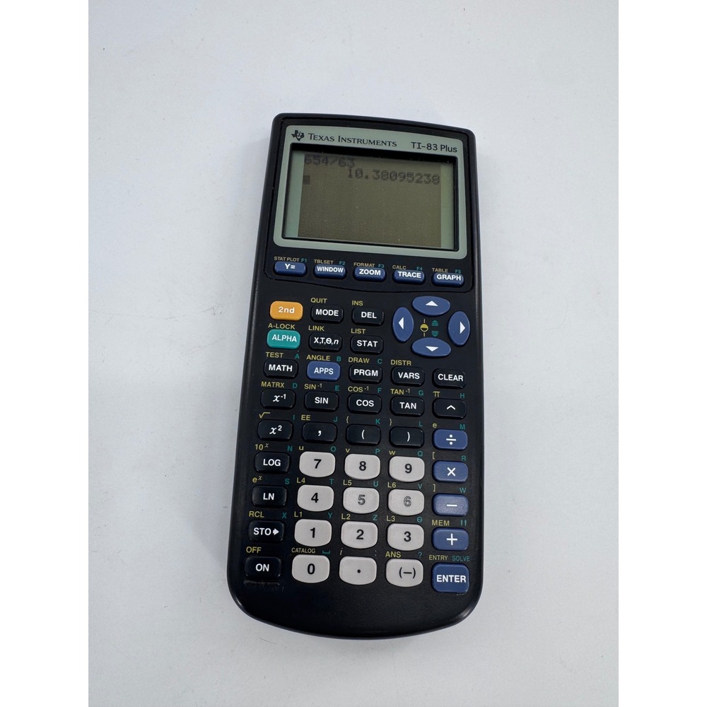 Texas Instruments TI-83 Plus Graphing Calculator Black Math STEM - Picture 3 of 7